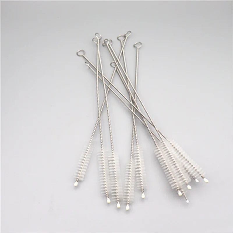 Fatube Stainless Steel Straws - 10 Piece Set