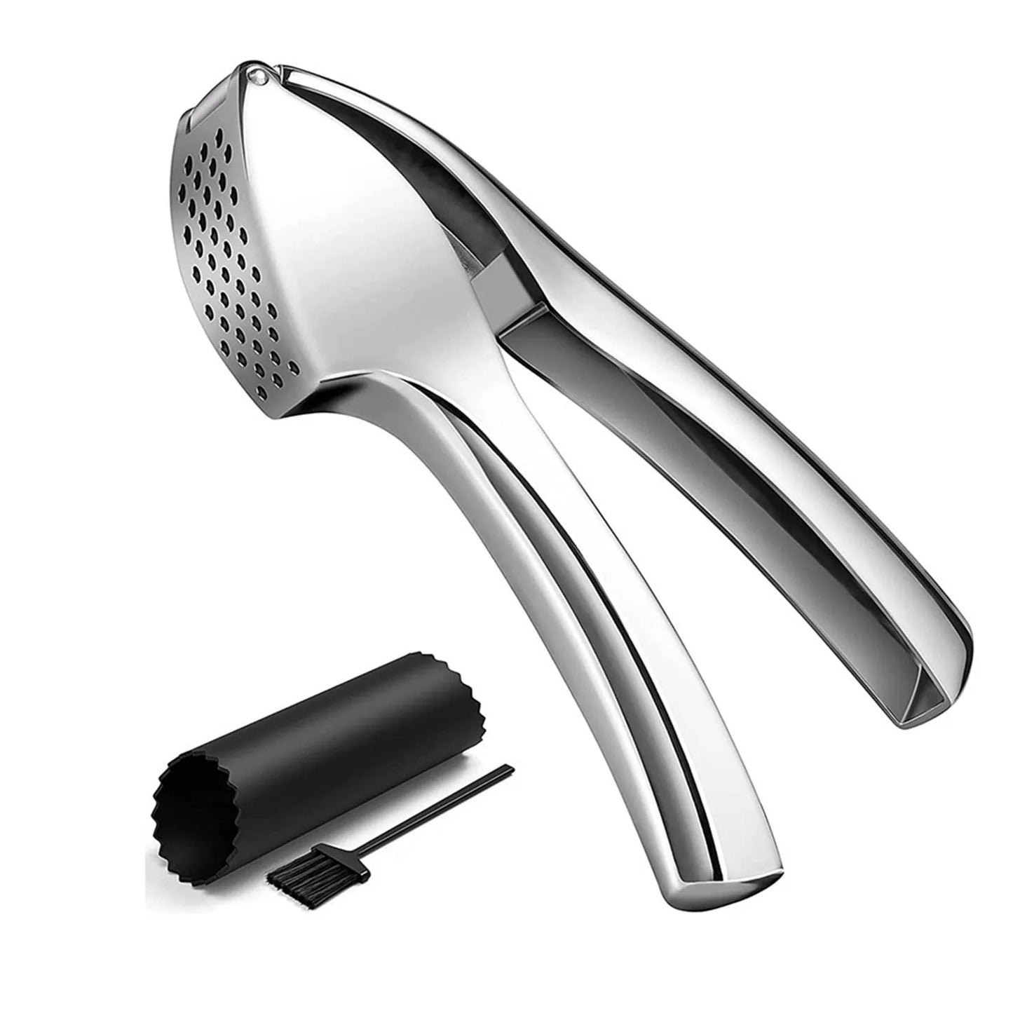 Ergonomic Handheld Garlic Press