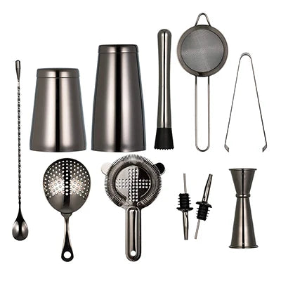 Cocktail Shaker Bar Set - 11 Piece Set
