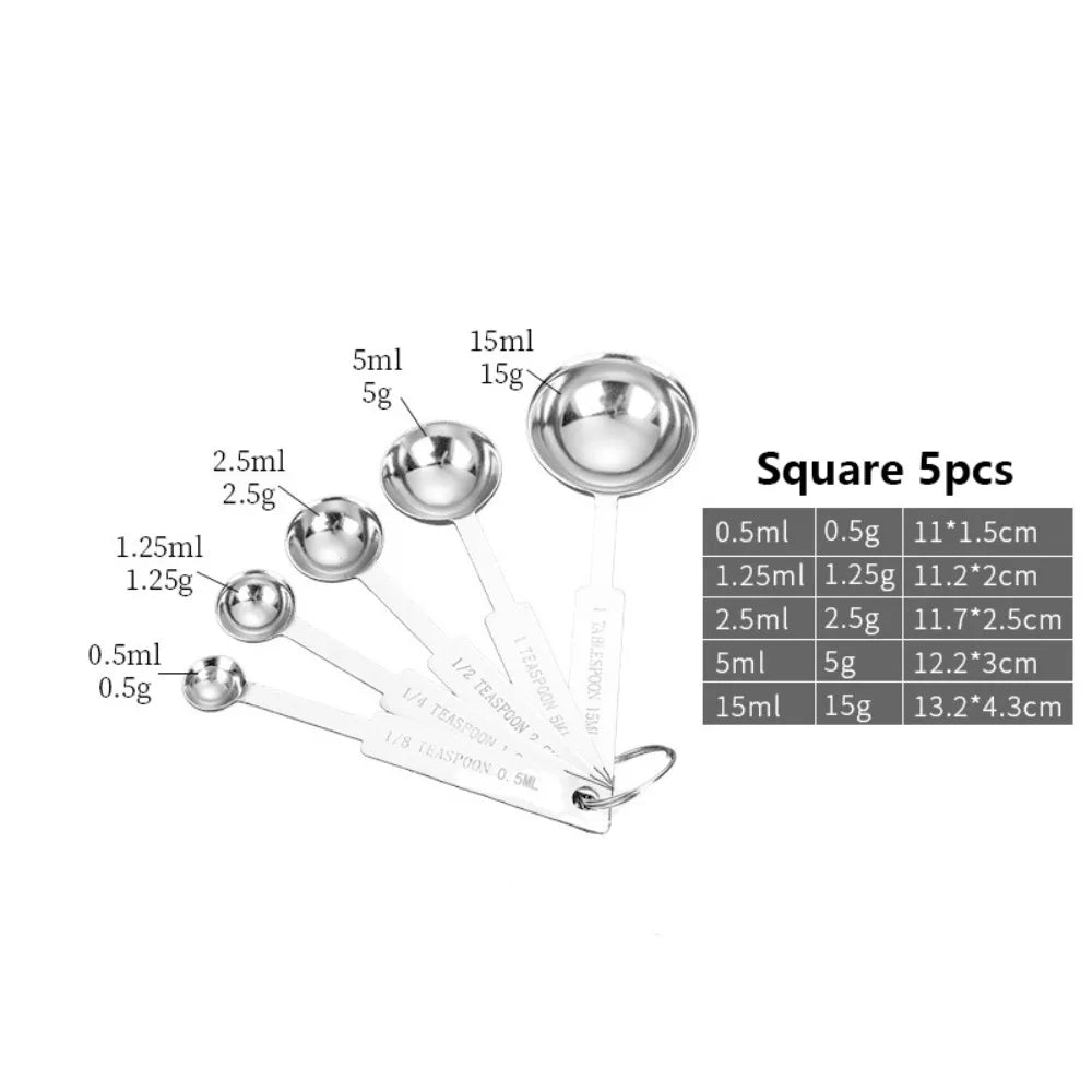 Stainless Steel Measuring Spoon & Cup Set
