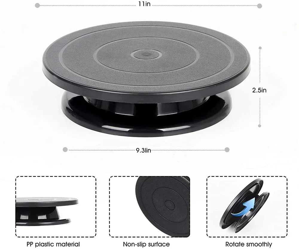 Cake Decorating Turntable & Tool Kit
