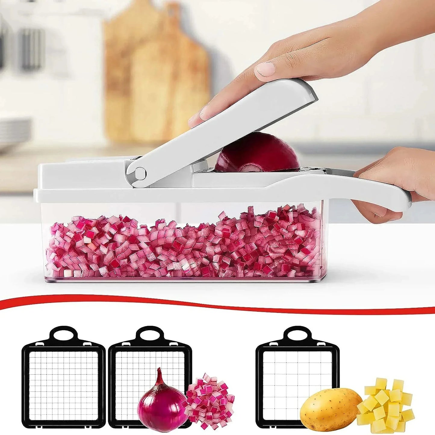 Multifunctional Vegetable Chopper - 15 Piece Set