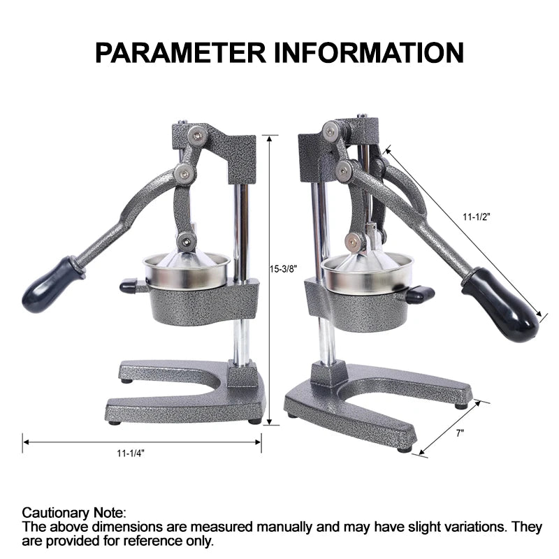 Commercial Grade, Cast Iron Citrus Juicer