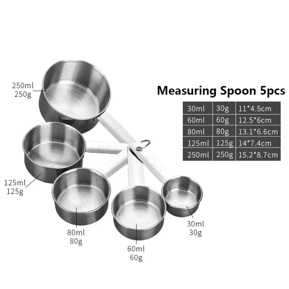 Stainless Steel Measuring Spoon & Cup Set