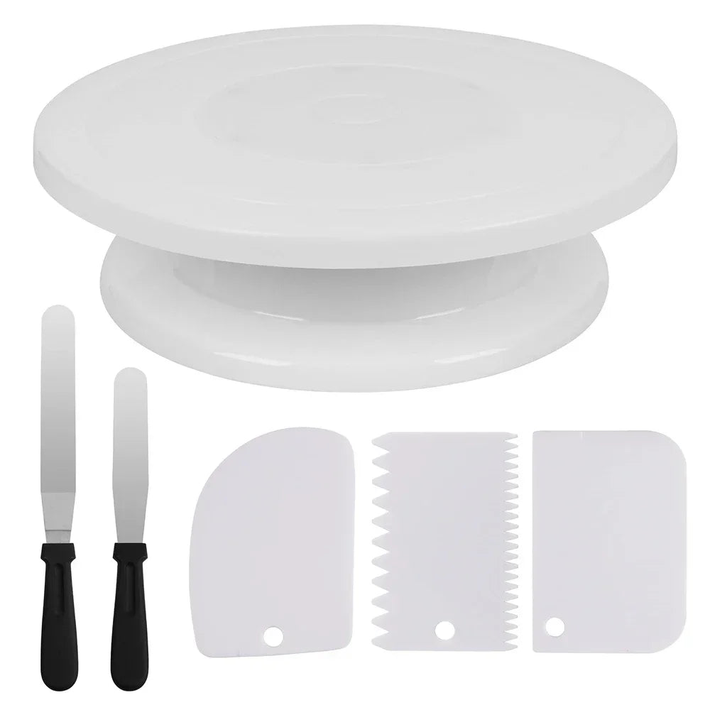 Cake Decorating Turntable & Tool Kit