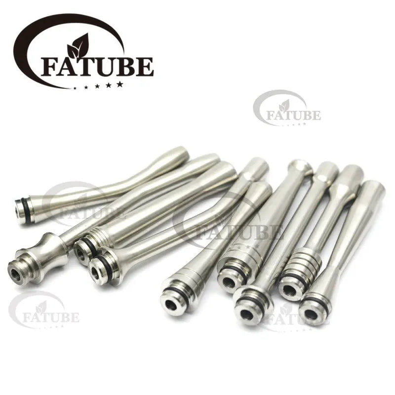 Fatube Stainless Steel Straws - 10 Piece Set