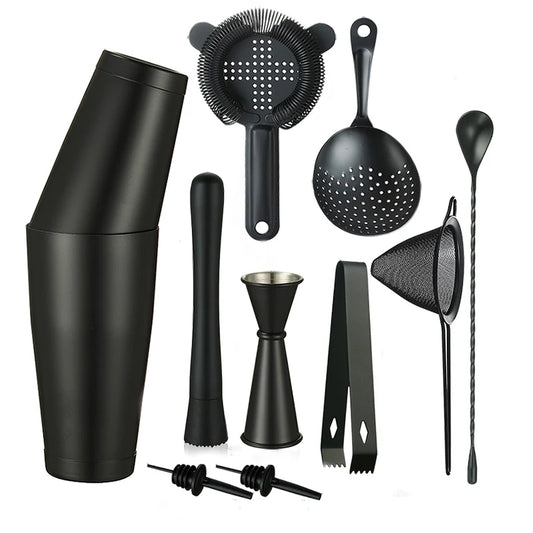 Cocktail Shaker Bar Set - 11 Piece Set