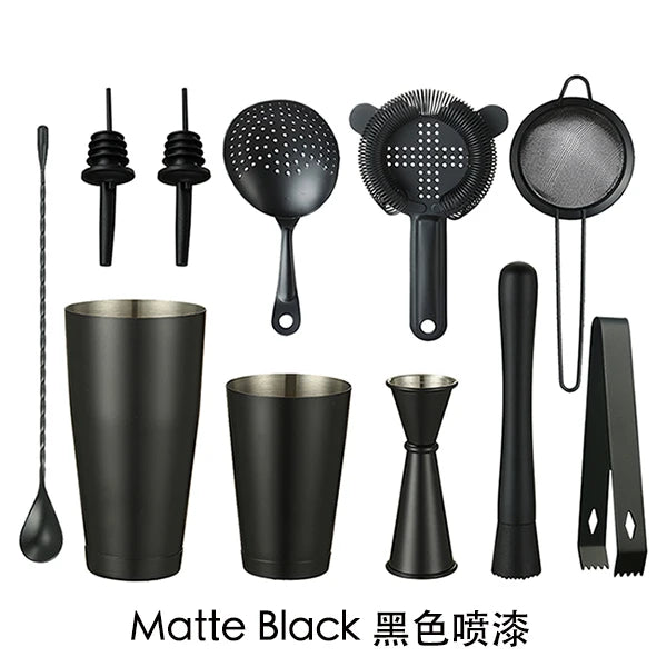 Cocktail Shaker Bar Set - 11 Piece Set