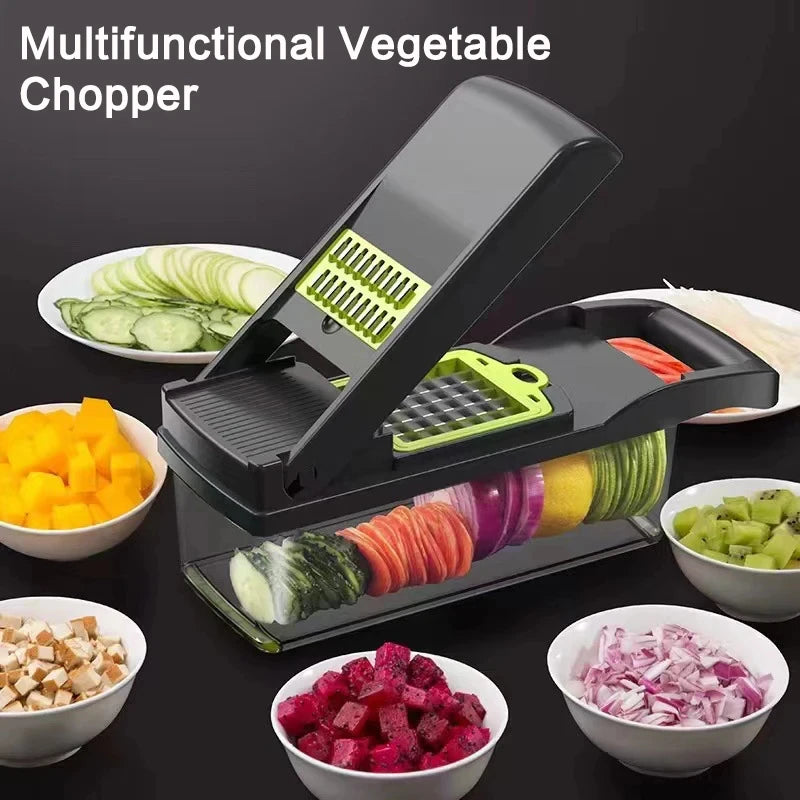 Multifunctional Vegetable Chopper - 15 Piece Set
