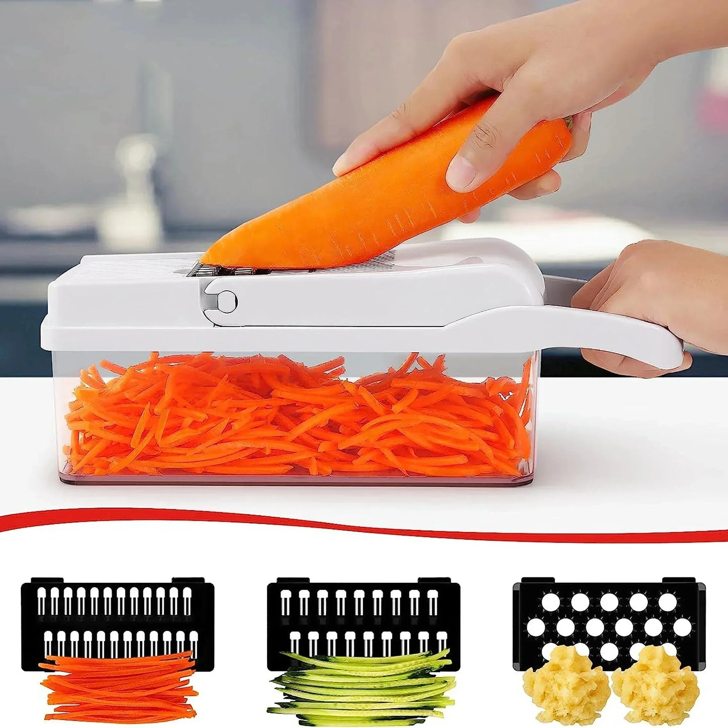 Multifunctional Vegetable Chopper - 15 Piece Set