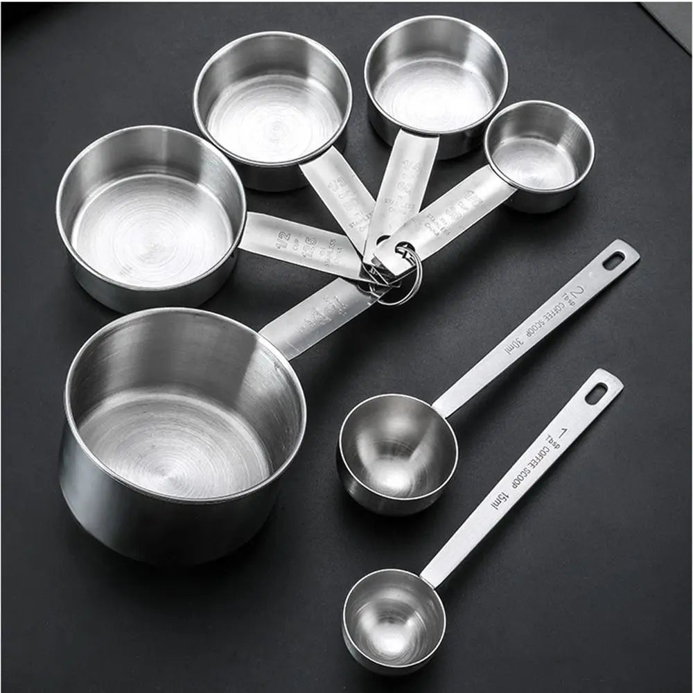 Stainless Steel Measuring Spoon & Cup Set
